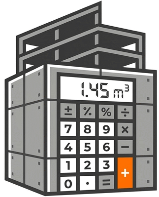 Concrete calculator logo image